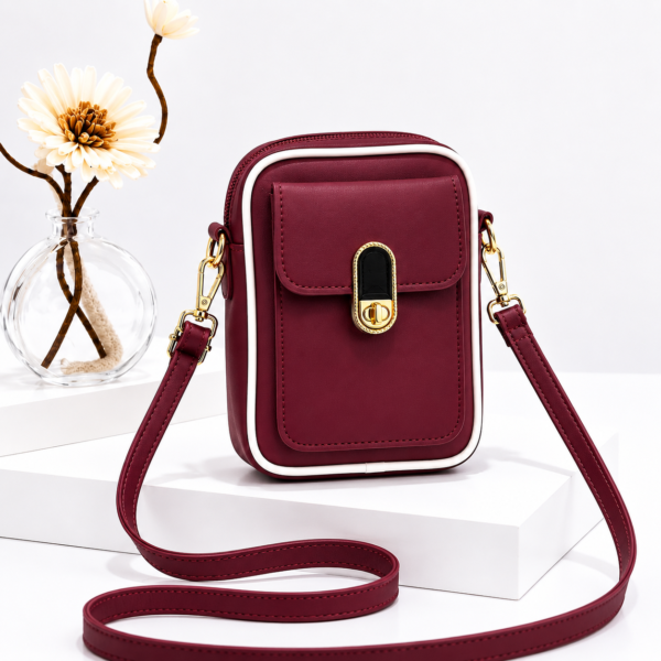 Beige cross body bag for girls with front pocket and adjustable shoulder strap by ZeeZak