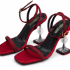 Black rhinestone Jimmy heels for women with elegant designer heel by ZeeZak