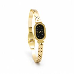 Stainless Steel Fake Watch Cuff Bracelet for Women