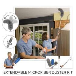 Extendable Microfiber Duster with Long Cleaning Pole