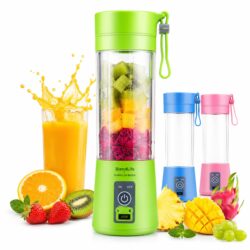 Mini Portable Electric Blender 380ml USB Rechargeable Juicer