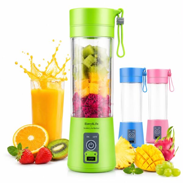 Mini Portable Electric Blender 380ml USB Rechargeable Juicer