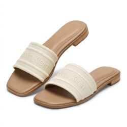 Calvin Klein Women’s Canvas Slide Sandals
