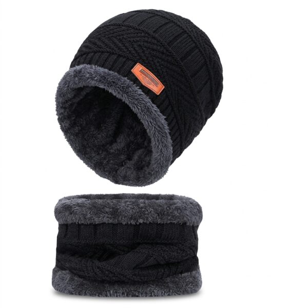 2 Pcs Unisex Winter Cap & Neck Cover Set