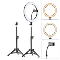 HX-260 Ring Light with 3 Modes & 7 Ft Stand