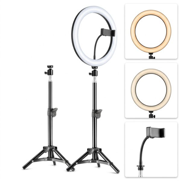 HX-260 Ring Light with 3 Modes & 7 Ft Stand