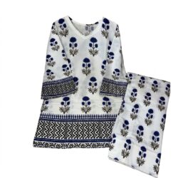 Printed Cord Set with Farshi Trouser 2-Piece Suit