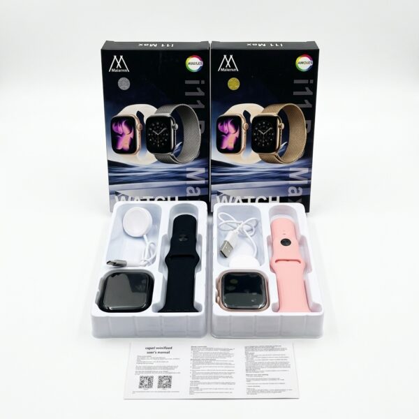 i11 Pro Max Smart Watch  AMOLED Display & Straps